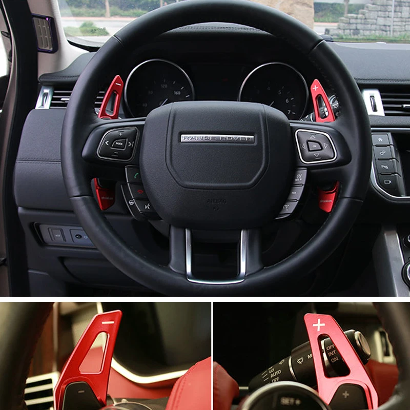 

Наклейка из алюминиевого сплава на руль переключения передач для Land Rover Discovery 4 Rnage Rover Sport Evoque автомобильные аксессуары