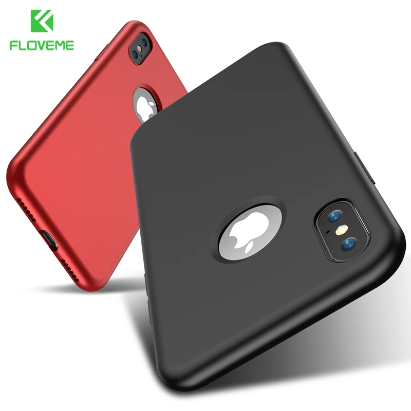 

FLOVEME Original Case For iPhone X 8 7 Plus Luxury Silicone Cases For iPhone 6 6s Plus Mobile Phone Accessories For iPhone Cover