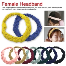 Fashion Women's Braid Elastic Hair Bands for Girls Headband Head Wrap Hair Accessories Solid Color Twist hair band Fashion Women's Braid Elastic Hair Bands for Girls Headband Head Wrap Hair Accessories Solid Color Twist hair band
