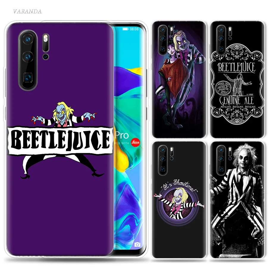 

Beetlejuice Handbook Case for Huawei P20 P30 P Smart Z Plus 2019 P10 P9 P8 Mate 10 20 lite Pro 2017 Silicone Phone Bags Capa
