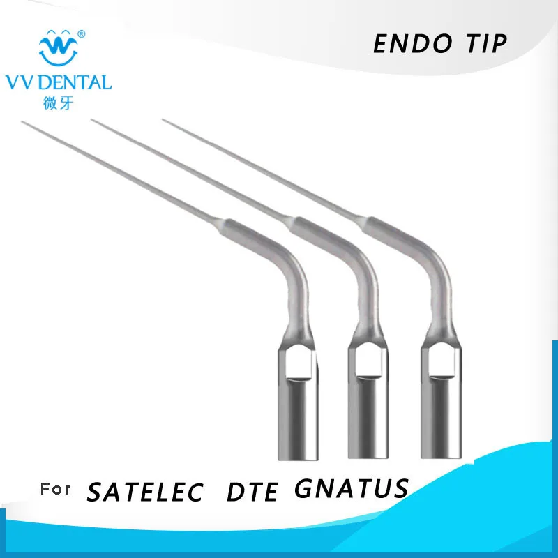 3pcs ED4 Ultrasonic Dental Scaler Endo Tips for Scalings Endodontics