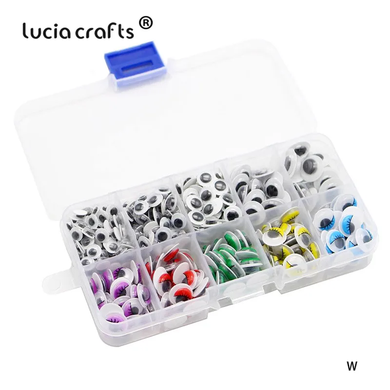 Lucia crafts 1 кор./лот 5 12 мм Самоклеящиеся воблые густые глаза сделай сам для одежды