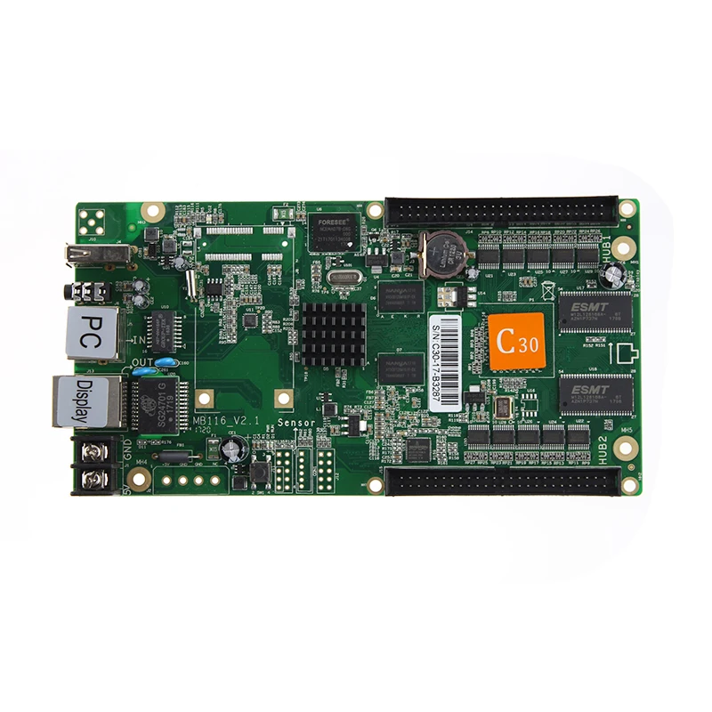 HD C30 Huidu карта управления может работать с R501 приемная для led текстовый знак scroller