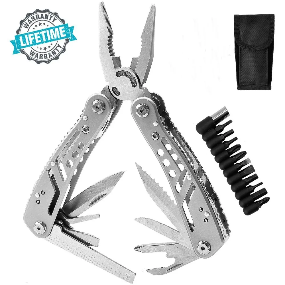 Multitool 24 in 1 Pocket Multi Tool Plier Knife Kit Heavy Duty