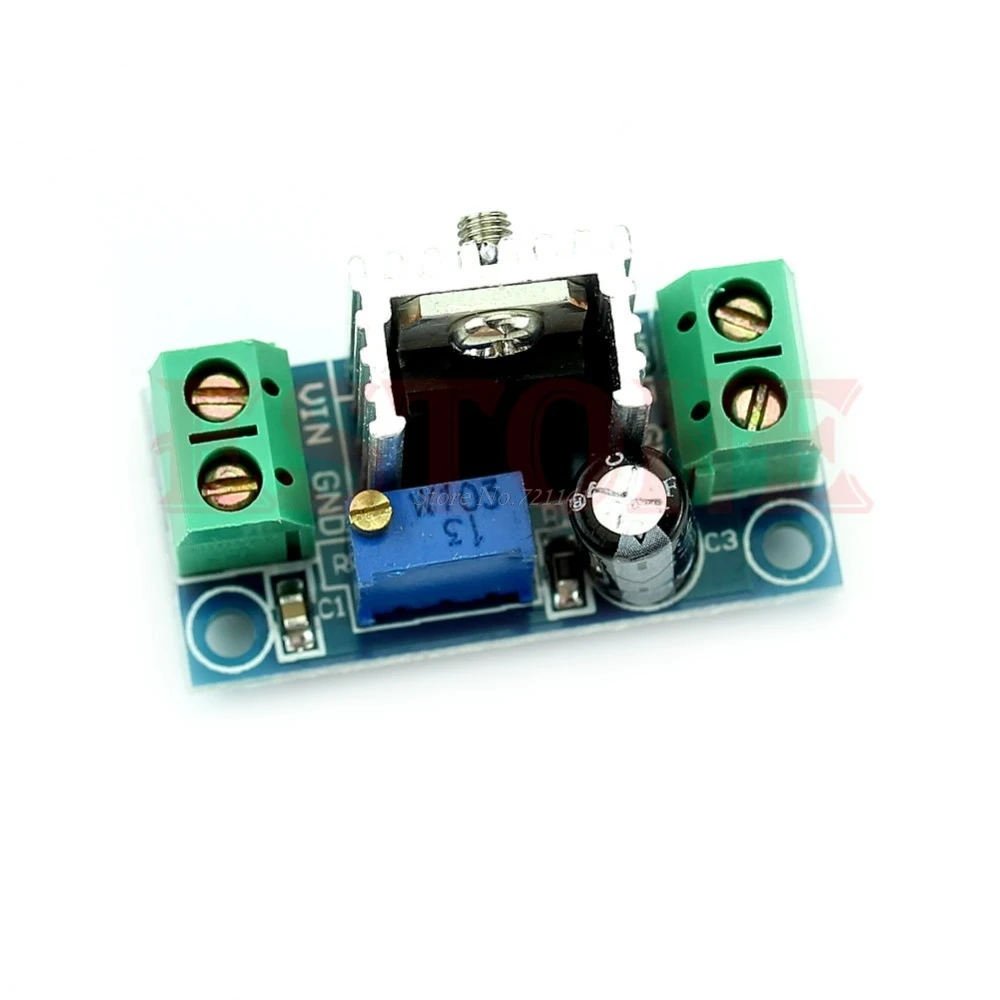 

LM317 DC-DC 4.2 ~ 40 V To 1.2 ~ 37V Linear Converter Buck Step Down Low Ripple Module Power Supply New