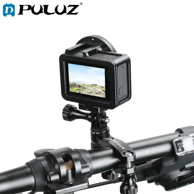 

PULUZ 360 Degree Rotation Bike Aluminum Handlebar Adapter Mount with Screw for GoPro HERO7 /6 /5