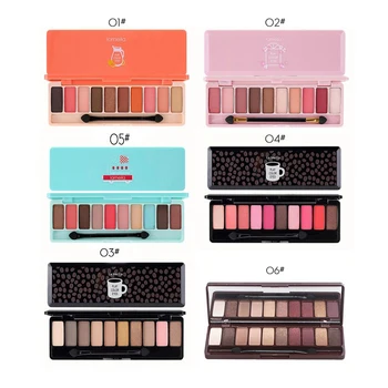 

Lameila 10 Color Eye Shadow Pallete Cherry Eye Shadow Disk EyeShadow Set pallete eyeshadow Pear Lescent Matte Long-lasting TSLM1