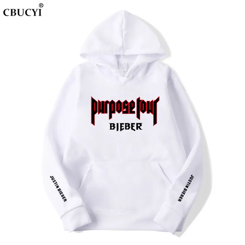 2019 New Purpose Tour Hoodies Men Justin Bieber Purpose Tour Hoodie sudaderas para hombre Sweatshirts Men Swag Tyga Hoodie