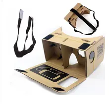 Free shipping Max 6 inch top quality Google Cardboard 2.0 VR glasses oculus rift VR smart 3D glasses+headbelt