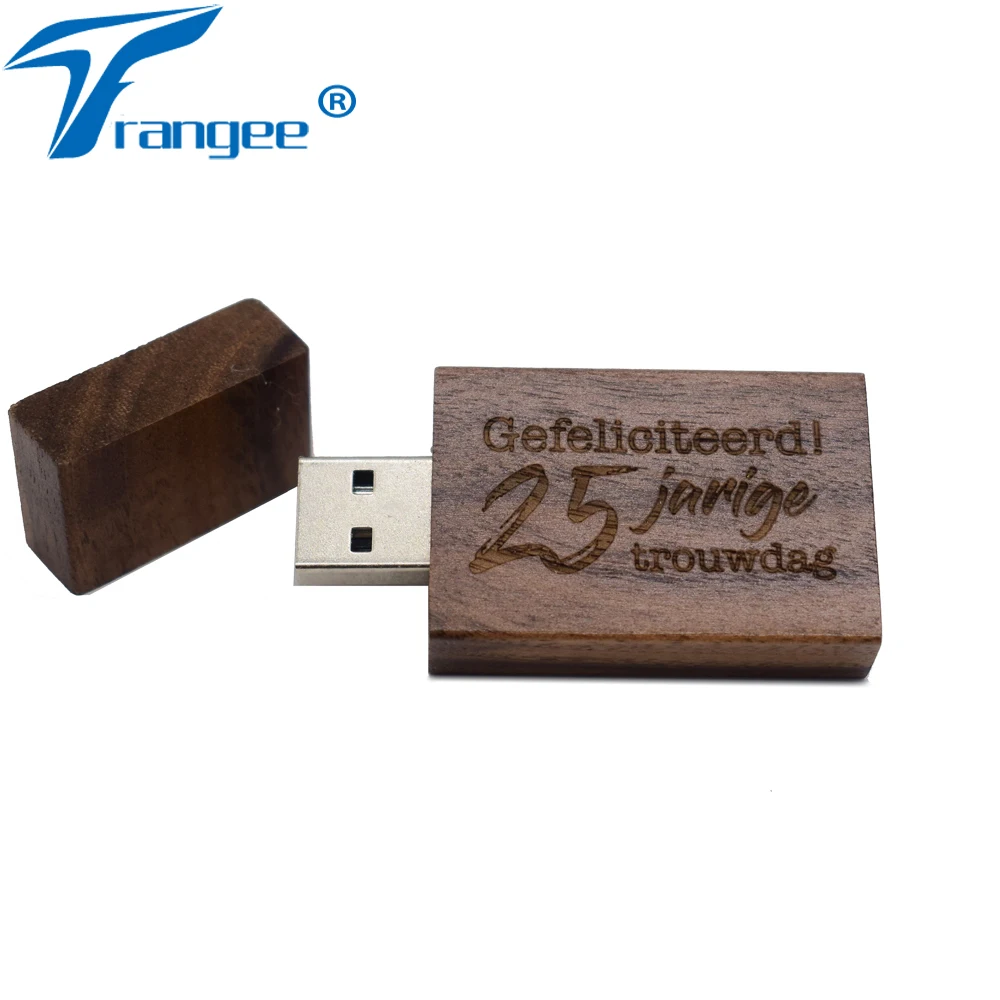 USB флеш накопитель 10 шт./лот орех и деревянная коробка 16 ГБ карта памяти Pendive для