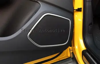

Interior Car Door Speaker Frame Cover Trim For Audi Q3 2013-2016 4pcs