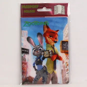 

2D Design New cool cartoon passport holders for boy, men travel passport cover, pvc leather-Wild zoo