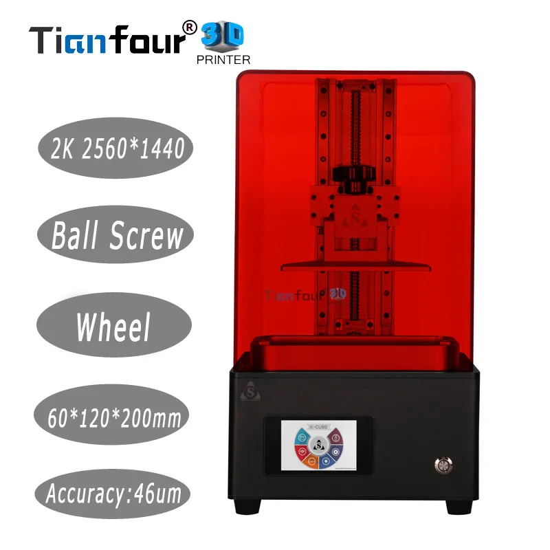 

STEK3DP new x-cube V3/V4 light curing UV SLA /LCD/DLP 3D printer 2k with high precision jewelry dentistry precision parts