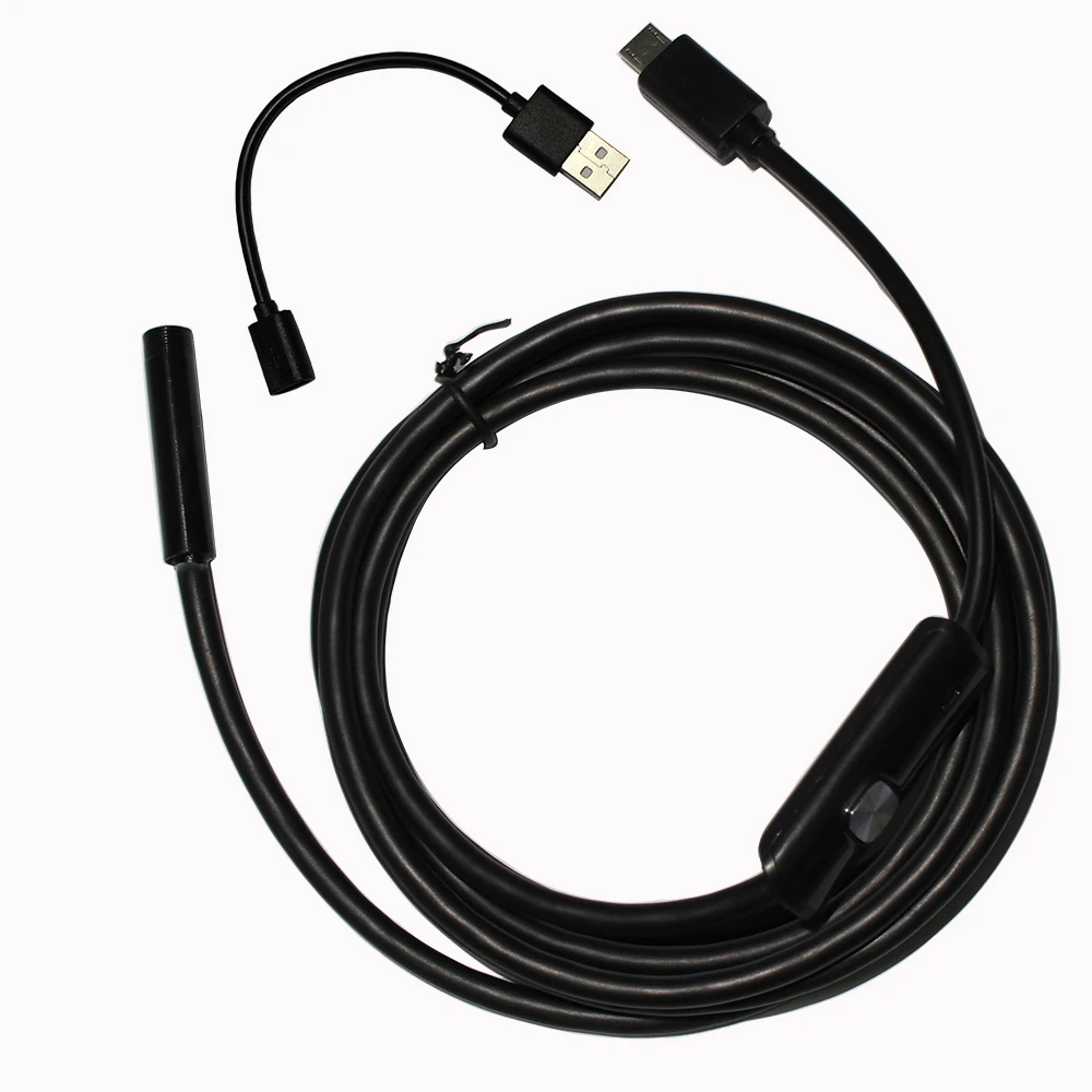 New 5.5mm Len 5M Android OTG Endoscope Camera Flexible Snake USB Pipe Inspection Android Phone USB Borescope Camera