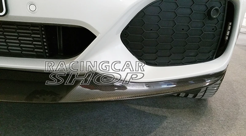 Real Carbon Fiber P Style Front Lip Spoiler For BMW F15 X5 M-Sport bumper 2014UP