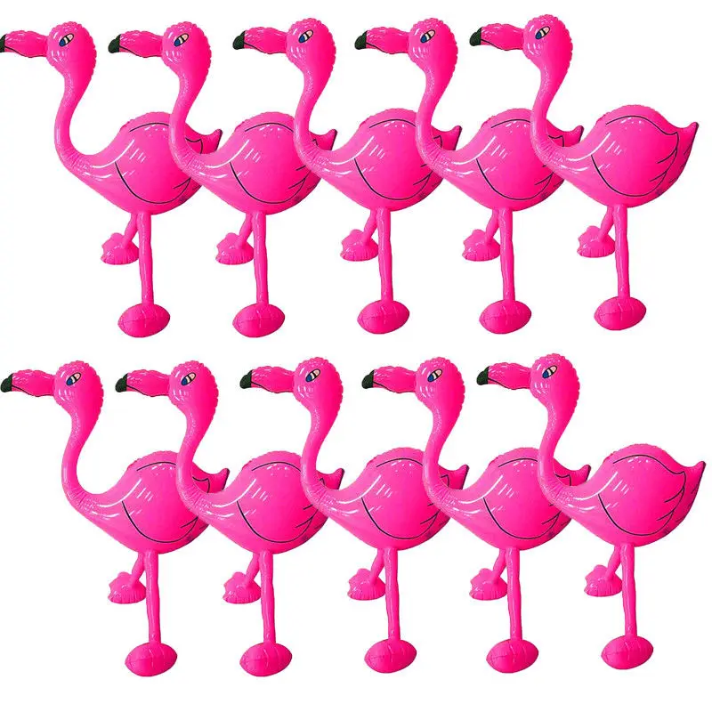 

Inflatable 55 cm Pink Flamingo Tropical Hawaiian Beach Party Decoration Prop Item