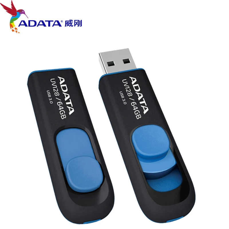 Абсолютно Новая высокоскоростная карта памяти ADATA UV128, флеш-накопитель USB 3,0, реальная емкость, 16 ГБ, 32 ГБ, 64 ГБ, USB3.0, флеш-накопитель, мини u-диск