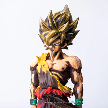 

35cm Anime Dragon Ball Z Vegeta Cartoon Color Figure Super Saiyan Goku Manga Dimensions Dragonball PVC Action Figure Model Toys
