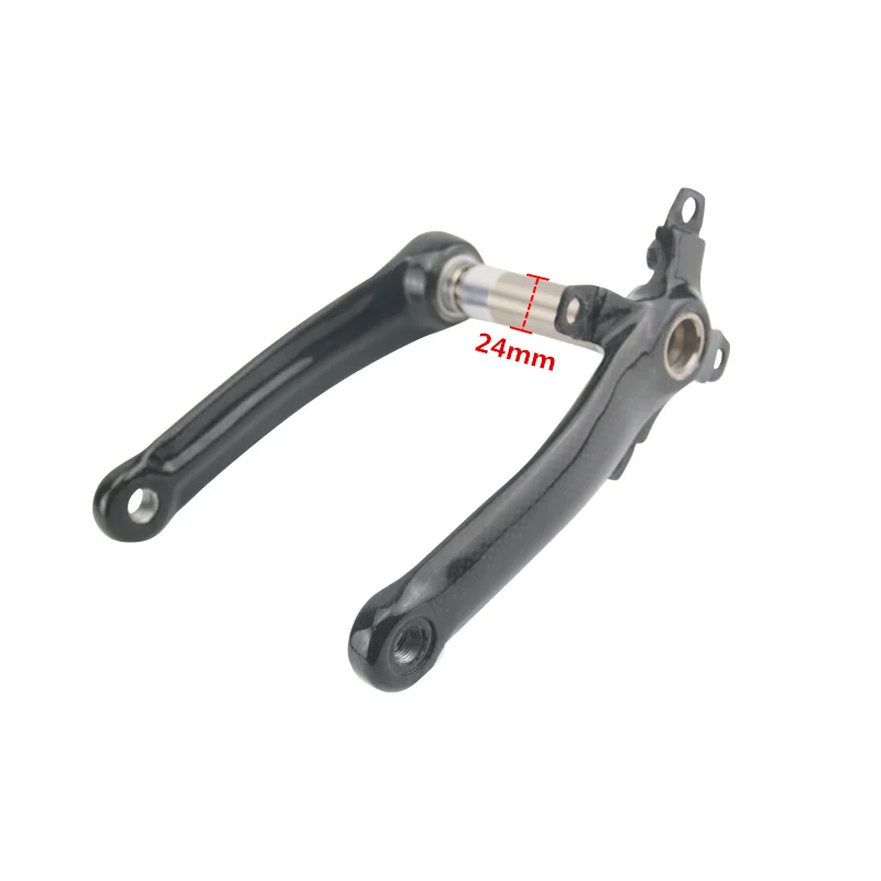 AERONOVA Mountain Bike Carbon Crank 104 BCD Mtb Crankset 170175mm 3K GlossyMatte Black Ultra-light Cycling Bicycle Crank (2)