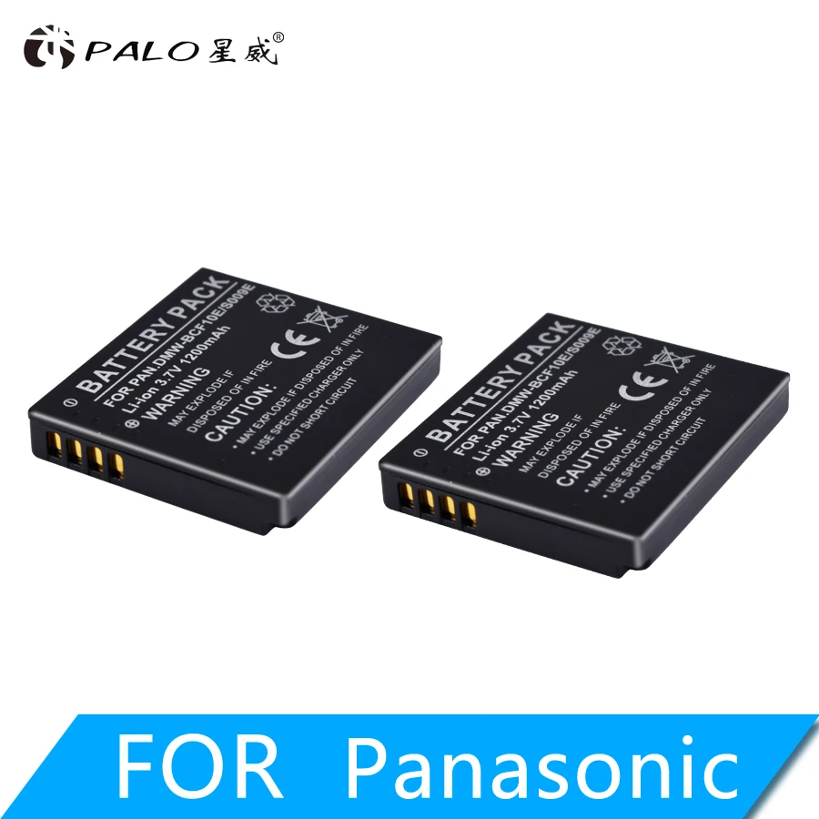 Аккумулятор PALO для камеры Panasonic 3 7 В 1200 мА · ч батарея DMW BCF10E BCF10 DMW-BCF10 S106B S/106C S/106D S/106B