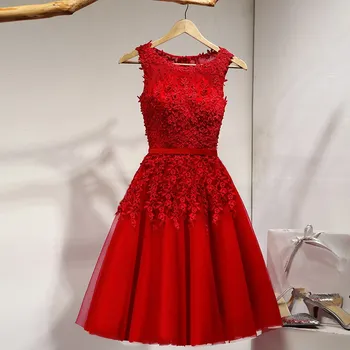 

2019 New Lace Flower Embroidery High Waist Party Midi Dresses Vintage Women Sleeveless A-line Mesh Dress Beads Knee Length Dress