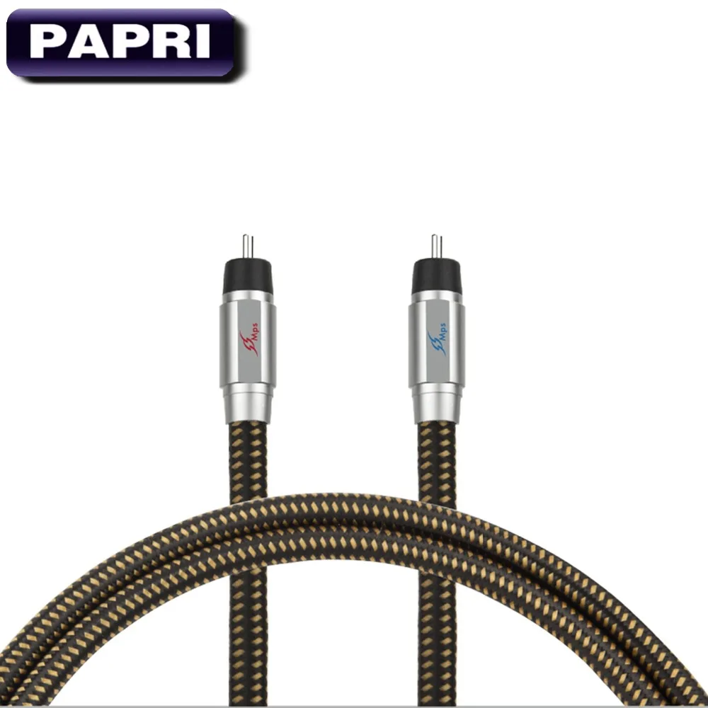 PAPRI Original MPS M 11R 99 99997 OCC Audio Cable Rhodium Plated Connector Plugs HiFi For