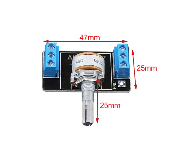 AIYIMA 1 шт. 50K потенциометра ALPS двойной 6-Pin объем потенциометр печатной платы доска