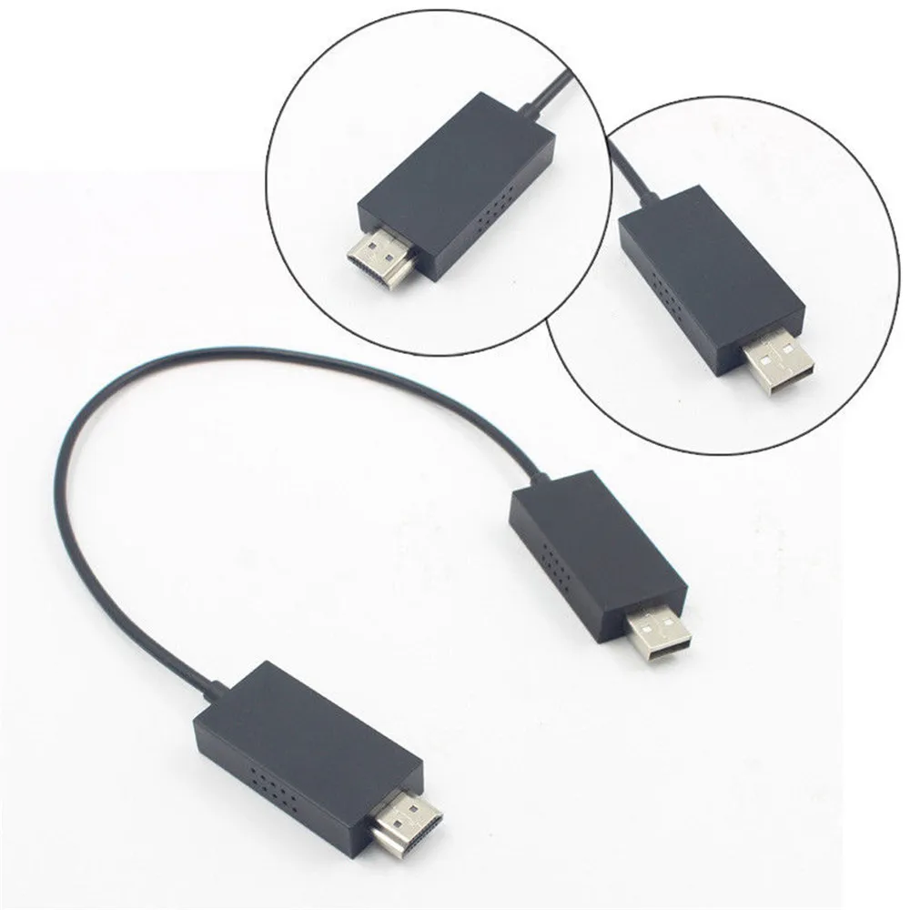 Quevinal для microsoft Беспроводной Дисплей адаптер V2 спутниковый ресивер HDMI и USB Порты и разъёмы черный