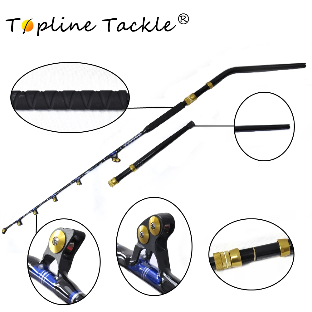 

BlueSpear 130lbs Trolling Rod 6'6" Good Service Fishing Big Game Trolling Rod
