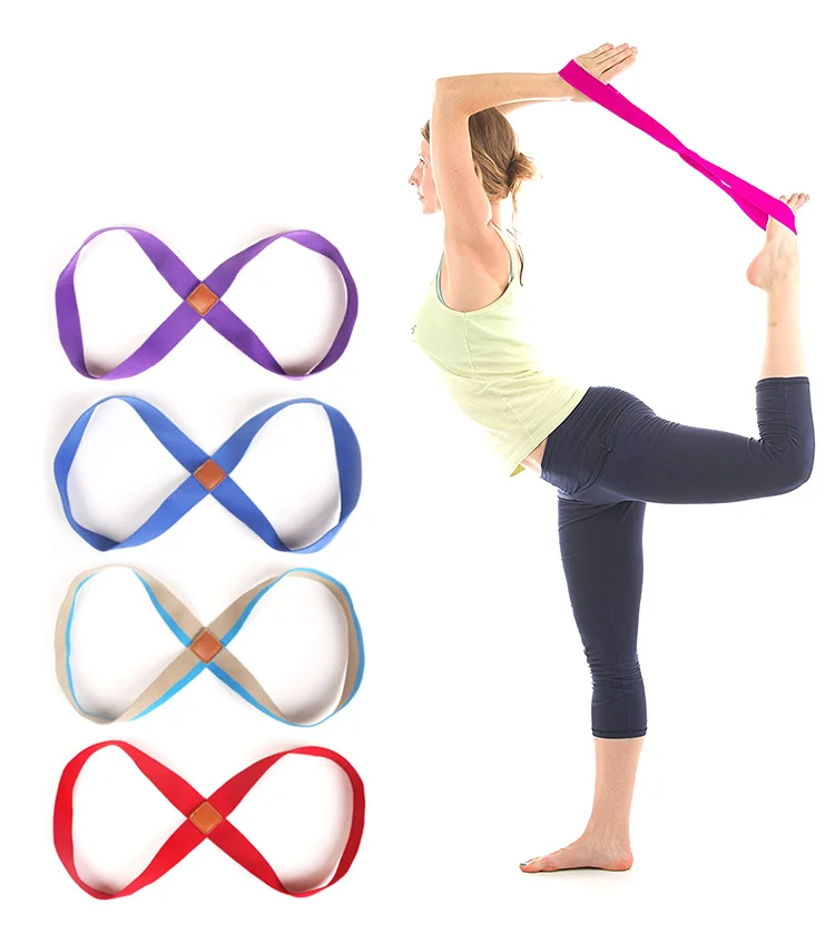 Yoga Strap 8 shape Fitness Yoga Belt Strap Sport Yoga Stretch Strap