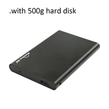 500g External 2.5” HDD Case SSD aluminum enclosure USB 3.0 5Gbps sata III I Hard Disk Caddy with 500g hard disc for OS/windows
