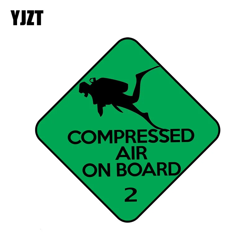 

YJZT 13CM*13CM Creative Scuba Diving PVC Motorcycle Car Sticker Decal 11-00022