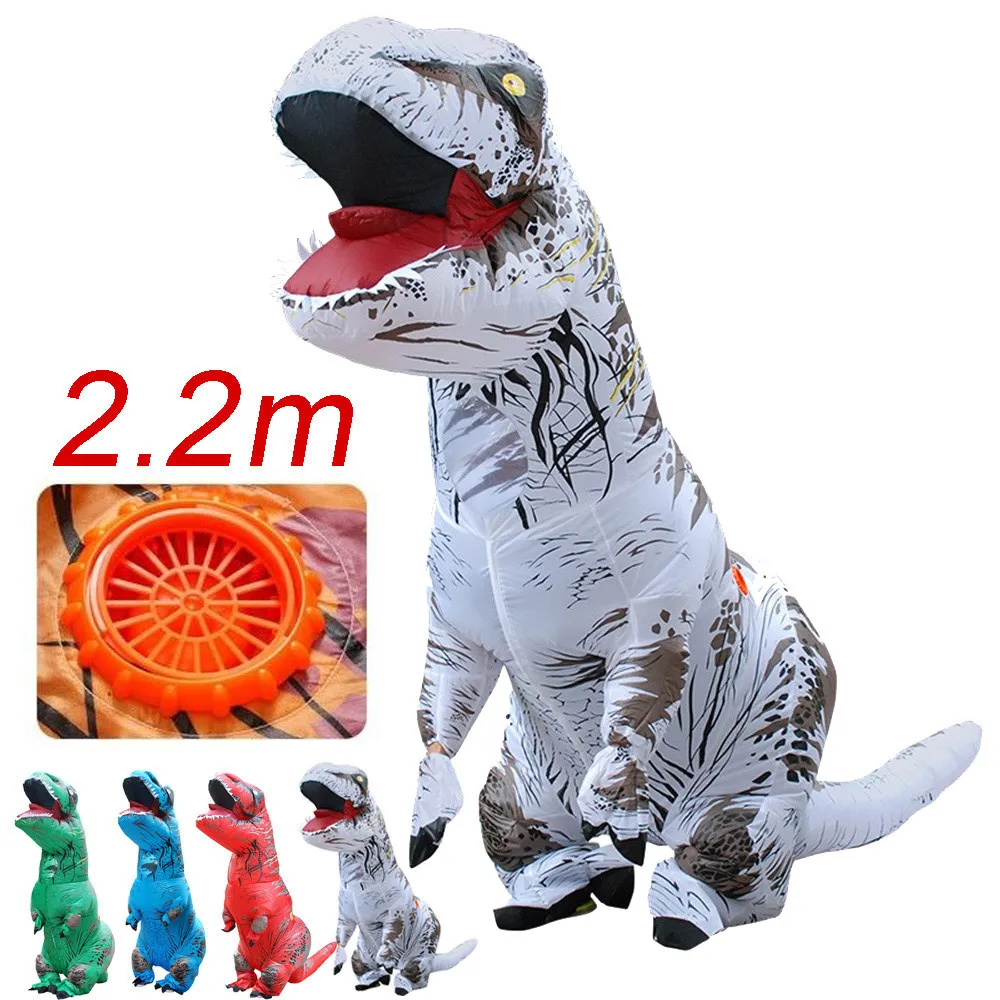 

2019 Adult Inflatable T-Rex Trex Dinosaur Blow Up Fancy Costume Suit Party Party Toy top quality toss holiday party game toys