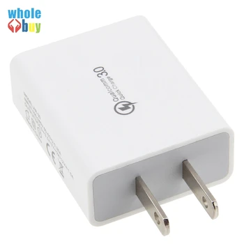 

300pcs Quick Charge 3.0 Mobile Phone Charger Fast USB Charger US Plug Wall USB Charger Adapter for IPhone Samsung Tablet