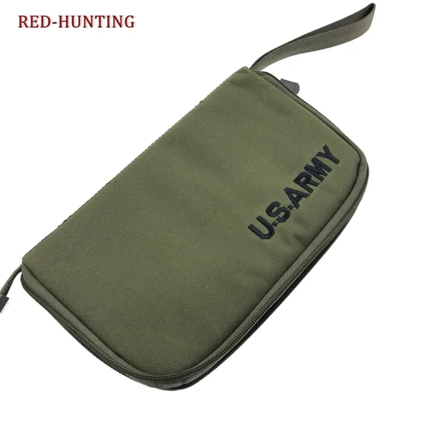 5 COLOR Tactical Pistol Pouch Handgun Protection Carrying Case Bag Magazine Holder Soft Padding Single Pistol Carrier OD Green