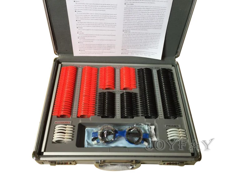 

158 pcs Plastic Rim Optical Trial Lens Set Case + 1pc Frame+ Aluminum Case