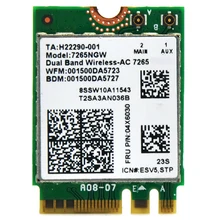 Беспроводной-AC 7265NGW 867 Мбит/с 802.11ac M2 NGFF мини PCI-E WiFi адаптер+ Bluetooth 4,0 для Intel 7265AC для lenovo L550 T550 G70-80