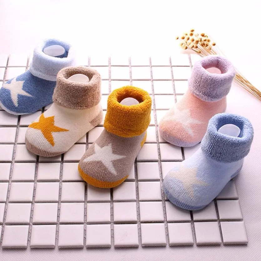 Baby toddler shoes boy baby shoes Color matching cute winter baby shoes cotton warm winter shoes Baby Slipper Socks  S-NEW