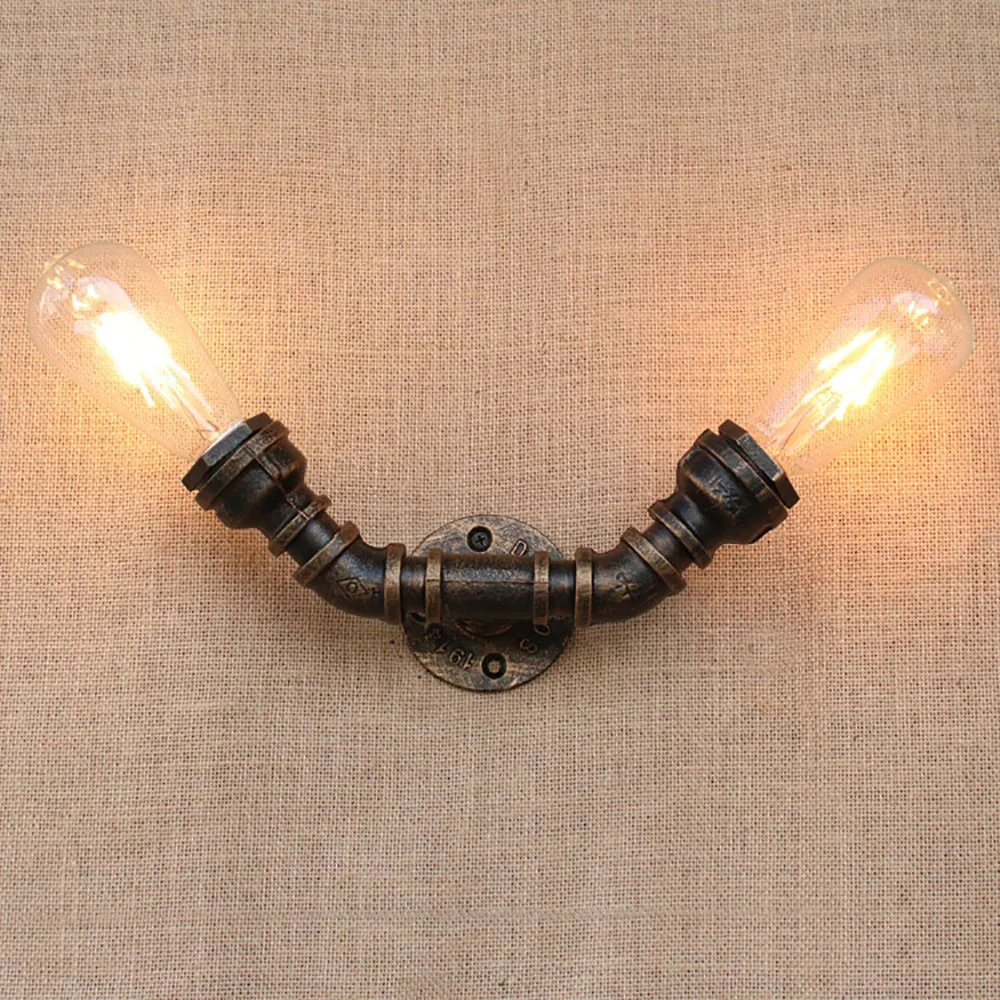 

Restaurant bar retro industrial Loft personality American contracted sitting room adornment bedroom wall lamp, wrought iron