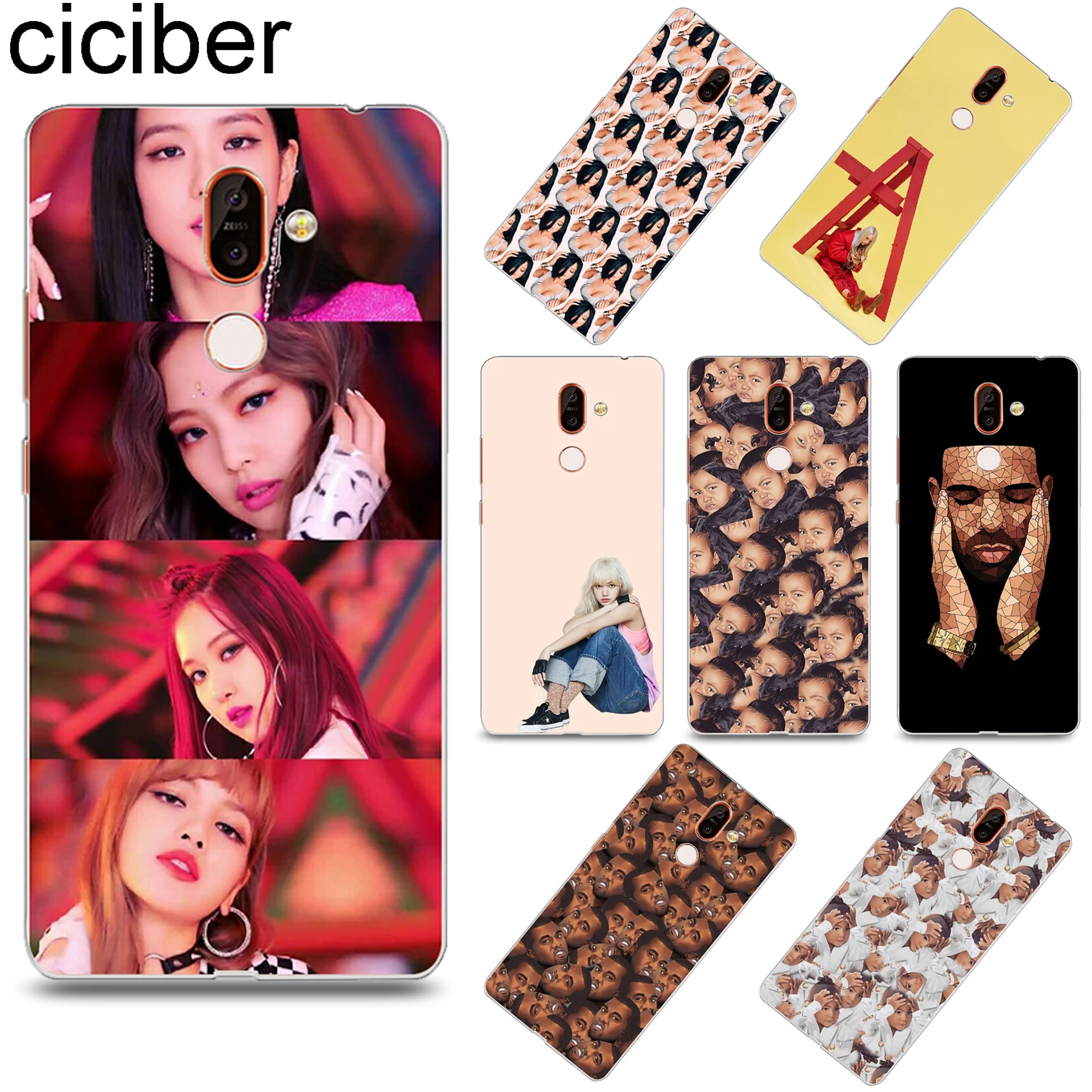 

ciciber Kardashian Cover for Nokia X6 X7 X5 X3 Soft TPU Phone Case for Nokia 9 8 8.1 7 7.1 6 6.1 5 5.1 3 3.1 2 2.1 1 Plus Coque