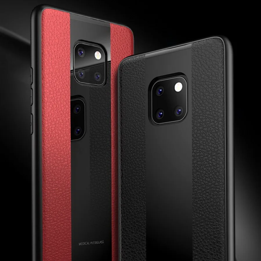 

For Huawei Honor 8X Max 10 V10 Note 10 9 9i 8 Play P10 P20 Pro Lite Mate 10 20 Pro Lite Soft TPU Bumper Case Splice Leather Case