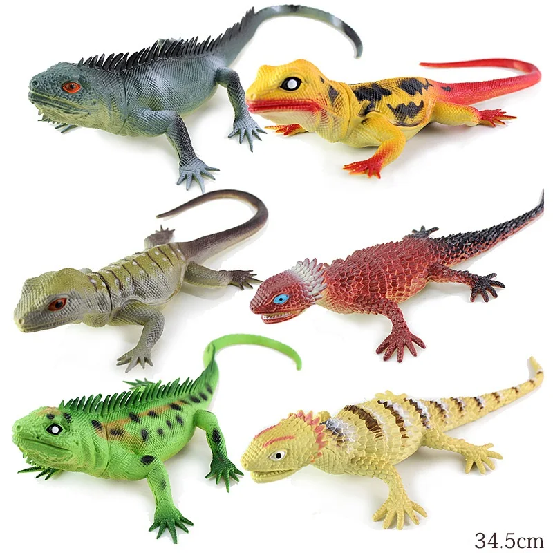 

30cm Tricks Toy Lacertid Lifelike Model Halloween Prank 1piece Joke Party Model collector Toy Gift for Children Sound Simulation