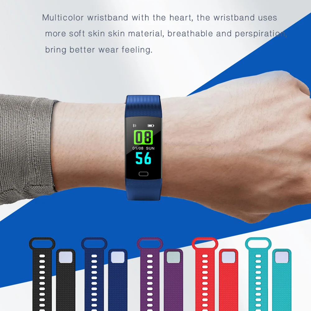  Gagafeel Y5 Sports Smart Bracelet for men Color Screen Smart wristband Heart Rate Monitor Fitness Tracker for IOS Android