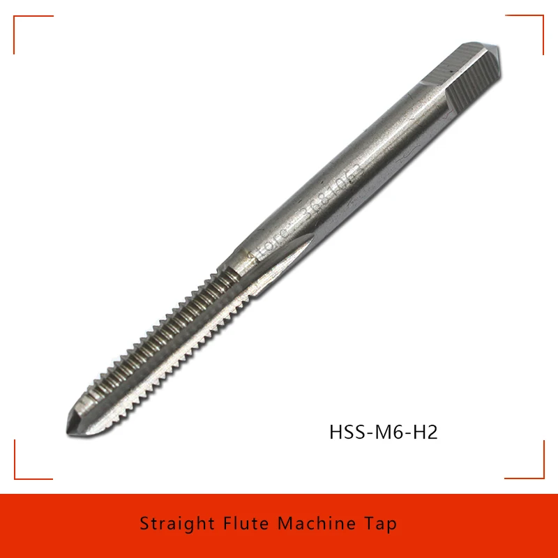 

1pc M6 Straight Flute Machine Tap HSS 6542 H2 M6x1 Thread Tap Screw Bit High Speed Steel Threading Drill Bit Cutter Tool