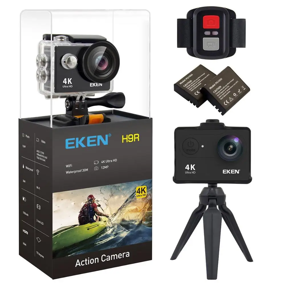 Koop Originele EKEN H9 H9R eken Actie camera Ultra HD 4 k 1080 p WiFi 2 170D mini DV Onderwater gaan Waterdicht pro Helm Sport Camera