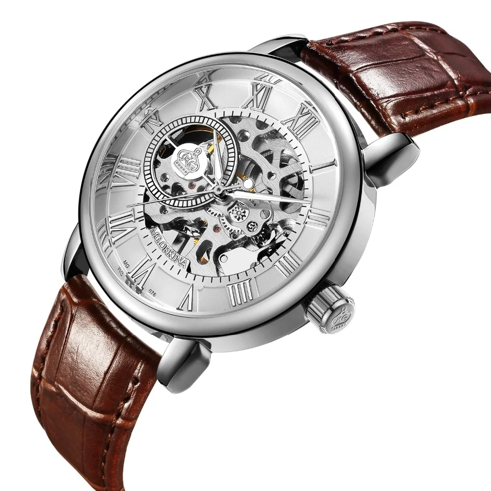 Часы ORKINA мужские механические с 3D цифрами|dial|dial watchdial skeleton |