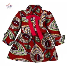 Новая модная одежда для детей в африканском стиле; милые платья для девочек с рюшами в африканском стиле; вечерние платья в африканском стиле; WYT289