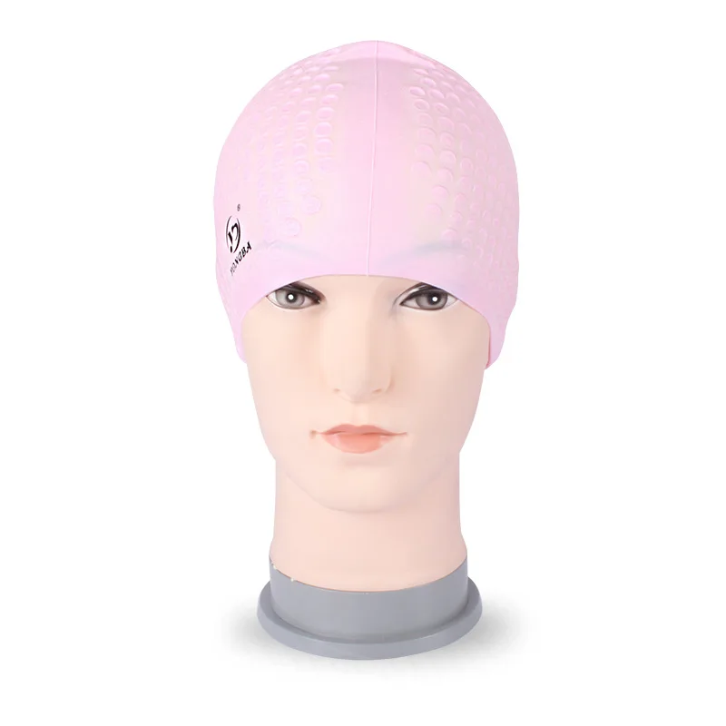 Silicon Waterproof Swimming Caps Protect Ears Long Hair Sports Swim