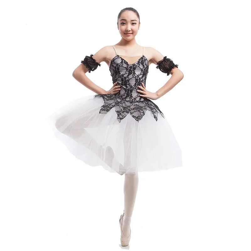 tutu-de-ballet-romantico-elegante-para-mujer-falda-de-tul-blanca-superpuesta-de-encaje-negro-disfraz-de-bailarina-para-actuaciones-y-baile-en-solitario-novedad