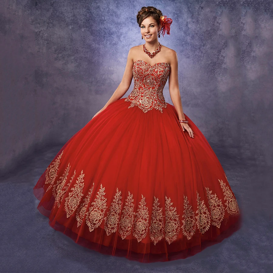 Online Get Cheap Gold Quinceanera  Dresses  Aliexpress  com 